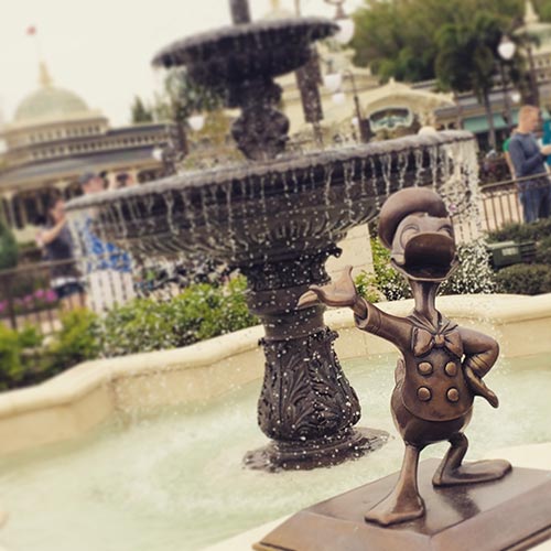 Disney World Donald Duck Fountain